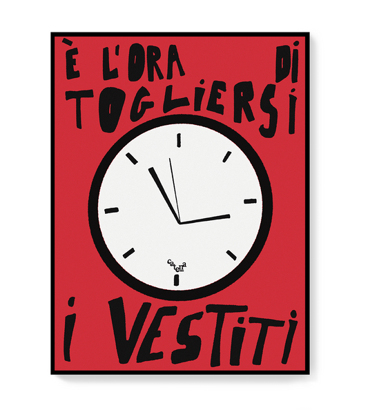 POSTER - è l'ora di togliersi i vestiti