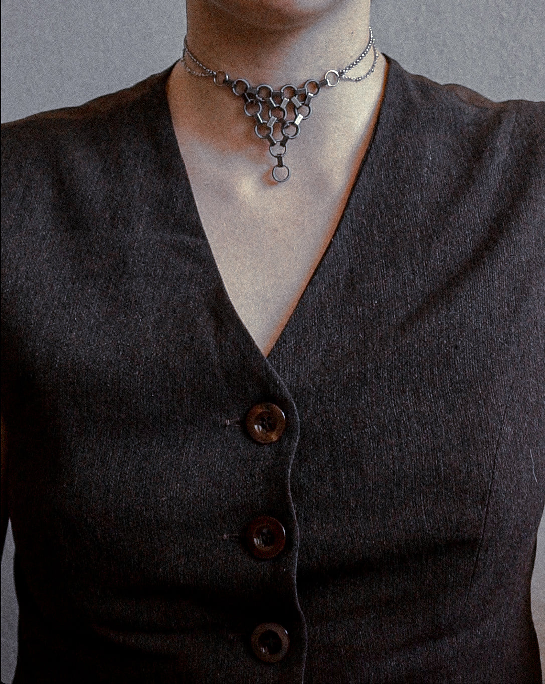 Leah - Choker in acciaio inossidabile